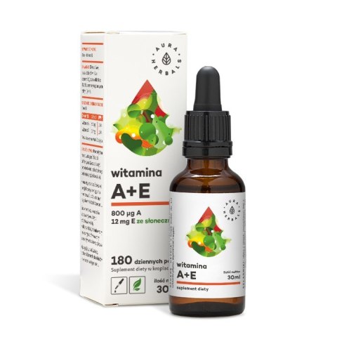 Aura Herbals Witamina A + E 30ml w kroplach