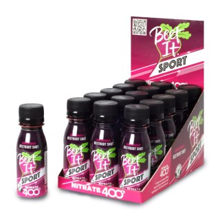 Beet It Shot z buraka pakiet 15 sztuk x 70ml 400mg azotanów