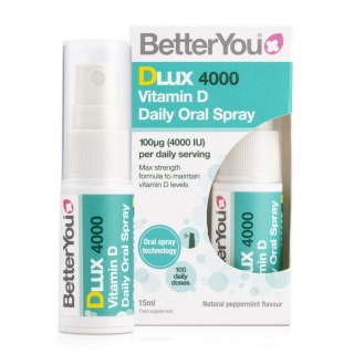 BetterYou DLux 4000 Daily Witamina D w sprayu miętowa 15 ml