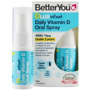 BetterYou DLux Infant Daily Witamina D dla niemowląt w sprayu 15 ml