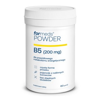 ForMeds Powder B5 Witamina B5 Kwas Pantotenowy 200 mg 60 porcji