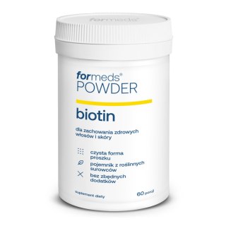 ForMeds Powder BIOTIN Witamina B7 Biotyna 2500 µg 60 porcji