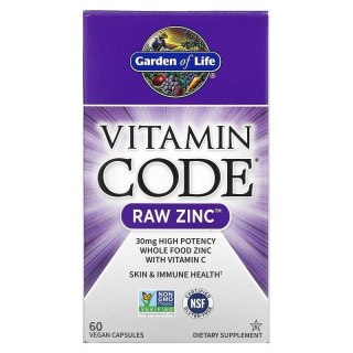 Garden Of Life Witamin Code RAW Zinc 60 kapsułek wegańskich