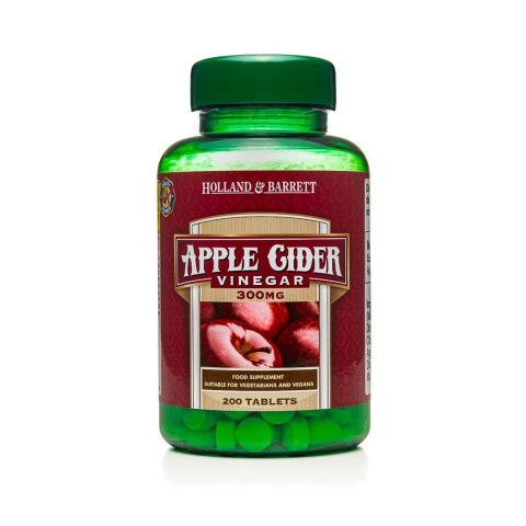 Holland & Barrett Apple Cider Vinegar (Ocet Jabłkowy) 300 mg 200 tabletek