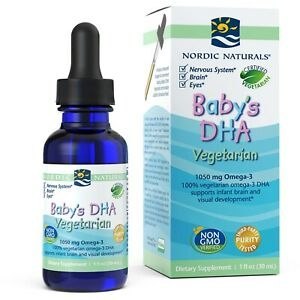 Nordic Naturals Baby's DHA wegetariańskie ekologiczne kwasy Omega-3 dla dzieci 30 ml