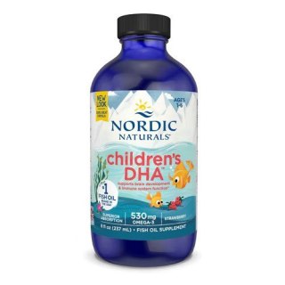 Nordic Naturals Children's DHA Omega 3 dla dzieci w płynie smak truskawkowy 237 ml