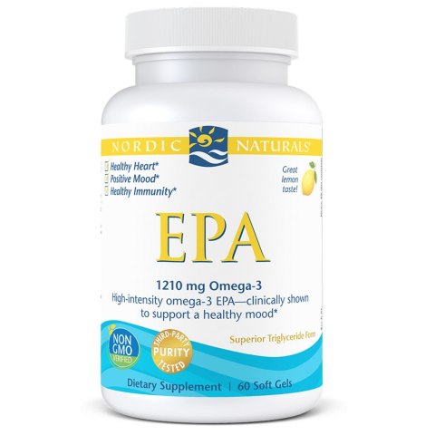 Nordic Naturals EPA 1210 mg Omega-3 60 miękkich kapsułek o smaku cytrynowym