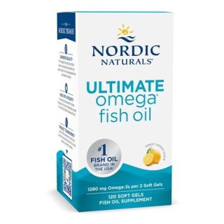 Nordic Naturals Ultimate Omega 1280 mg 120 kapsułek miękkich o smaku cytrynowym