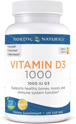 Nordic Naturals Vitamin D3 1000 IU 120 kapsułek miękkich