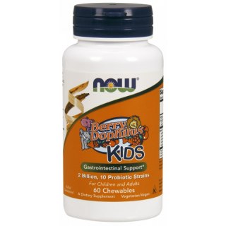 Now Foods BerryDophilus Kids probiotyki dla dzieci 60 tabletek do ssania