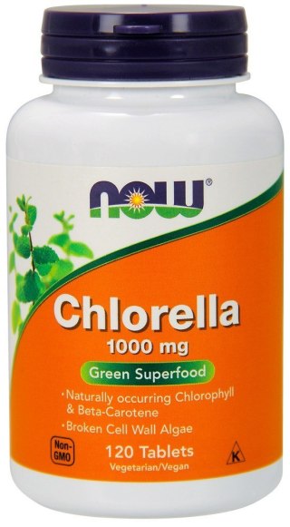 Now Foods Chlorella 1000 mg 120 tabletek