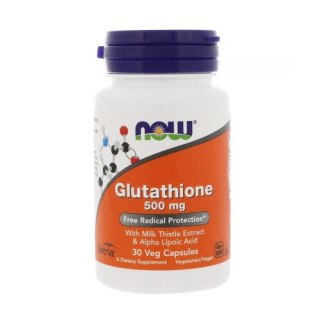 Now Foods Glutation 500 mg, Ostropest 100 mg, ALA 50 mg 30 kapsułek