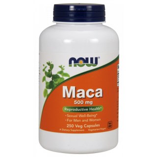 Now Foods Maca 500 mg 250 kapsułek wegańskich