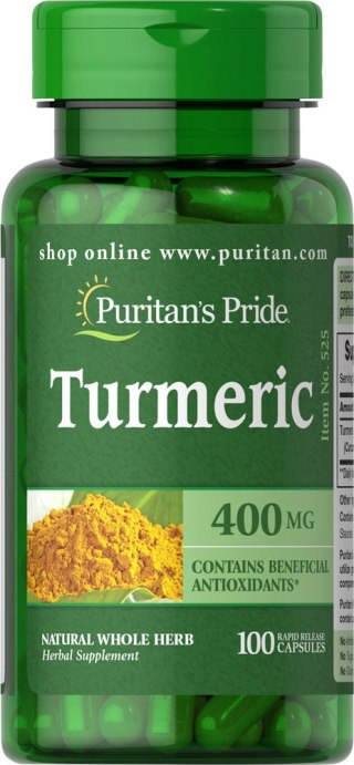 Puritan's Pride Turmeric (Kurkuma) 400 mg 100 kapsułek