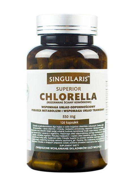 Singularis Chlorella 550 mg 120 kapsułek