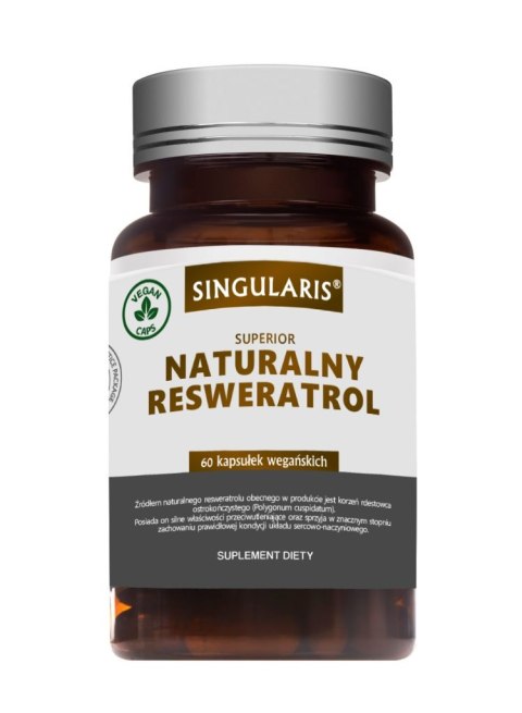 Singularis Naturalny Resweratrol 250mg 60 kapsułek wegańskich