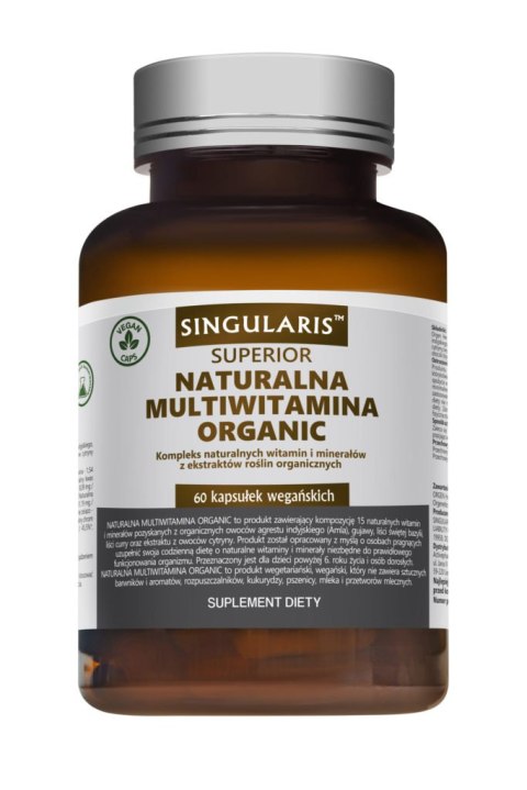 Singularis Superior naturalna multiwitamina Organic 60 kapsułek wegańskich