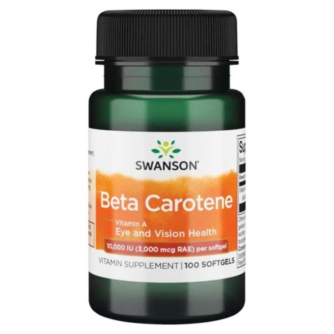 Swanson Beta Carotene Beta karoten 10 000 iu 100 kapsułek