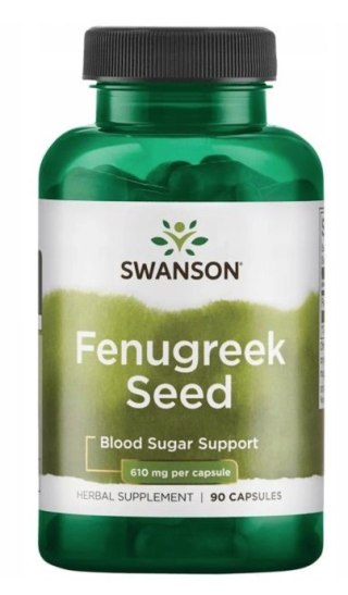 Swanson Fenugreek Seed Kozieradka 610mg 90 kapsułek