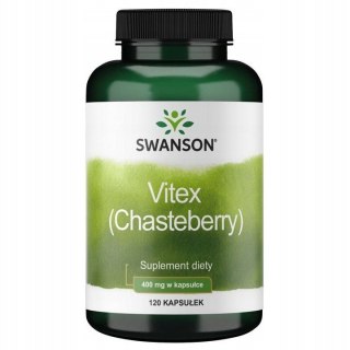 Swanson Full Spectrum Chasteberry Fruit (Niepokalanek pospolity) 400mg 120 kapsułek