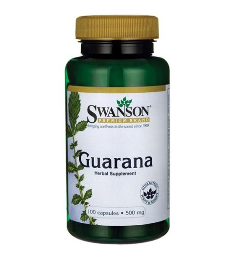 Swanson Guarana 500 mg 100 kapsułek