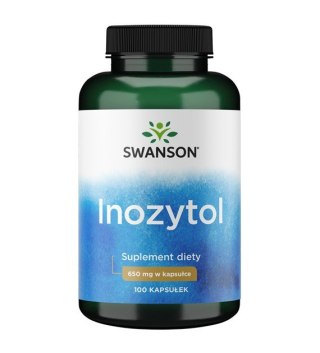 Swanson Inozytol (Witamina B8) 650 mg 100 kapsułek