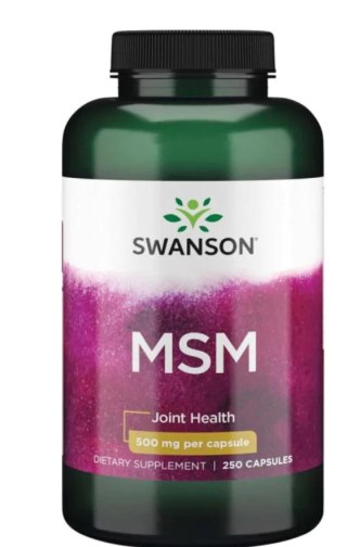 Swanson MSM siarka organiczna 500 mg 250 kapsułek