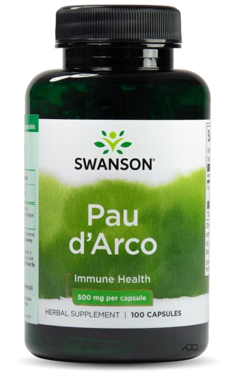 Swanson Pau d'Arco (Lapacho) 500 mg 100 kapsułek