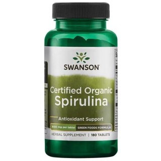 Swanson Spirulina certyfikowana 180 tabletek