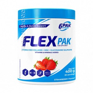 6PAK Flex Pak 400g o smaku truskawkowym