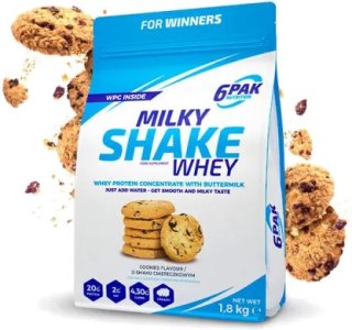 6PAK Milky Shake Whey 700g białko WPC o smaku ciasteczkowym