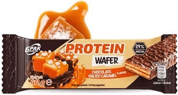 6PAK Proteinowy Wafel 40g o smaku solonego karmelu