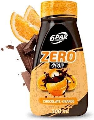 6PAK Syrop Zero 500 ml o smaku czekoladowo-pomarańczowym