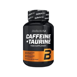 BioTech USA Caffeine + Taurine (Kofeina + Tauryna) 60 kapsułek