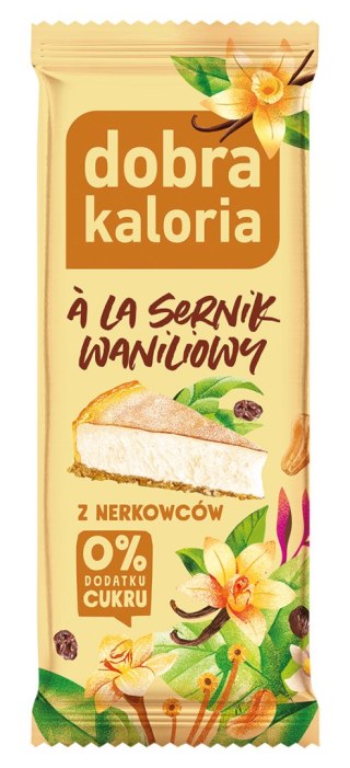 Dobra Kaloria Baton z nerkowców a'la sernik waniliowy 35g