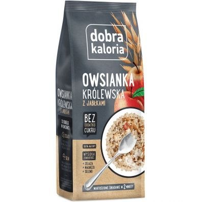 Dobra kaloria Owsianka królewska z jabłkami 320 g