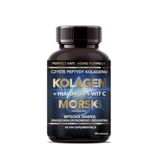 Intenson Kolagen Morski + Kwas Hialuronowy + Witamina C 90 tabletek