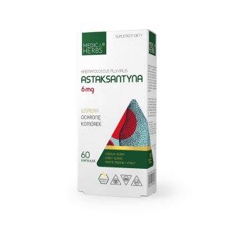 Medica Herbs Astaksantyna 6 mg (Haematococcus pluvialis) 60 kapsułek