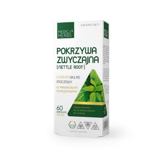 Medica Herbs Pokrzywa zwyczajna (korzeń) 60 kapsułek