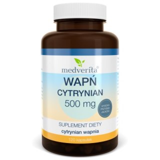 Medverita Wapń cytrynian 120 kapsułek