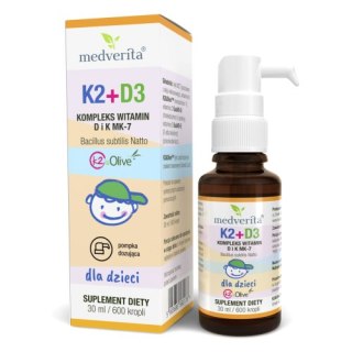 Medverita Witamina K2 + D3 dla dzieci 30ml