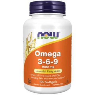 NOW Foods Omega 3-6-9 1000mg 100 kapsułek