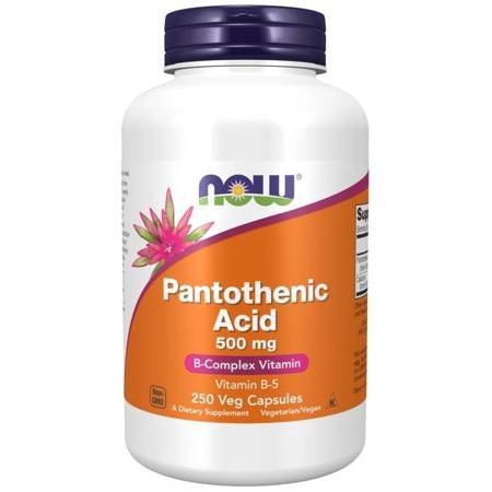 NOW Foods Pantothenic Acid 500mg 250 kapsułek