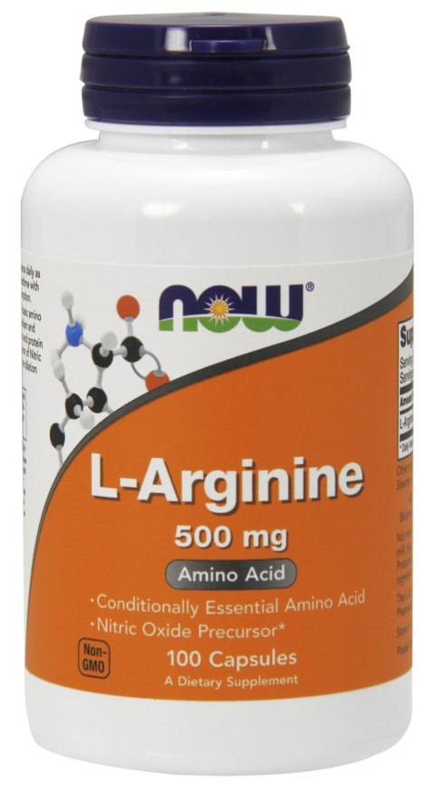 Now Foods L-Arginine 500 mg 100 kapsułek