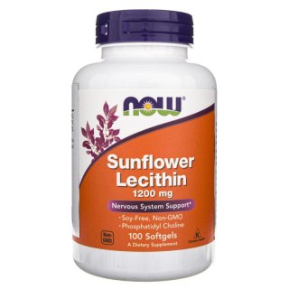 Now Foods Sunflower Lecithin (Lecytyna słonecznikowa) 100 kapsułek