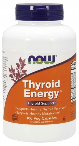 Now Foods Thyroid Energy (Wsparcie tarczycy) 180 kapsułek