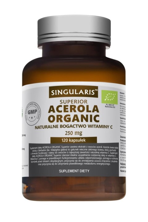 Singularis Acerola Organic 250 mg 120 kapsułek