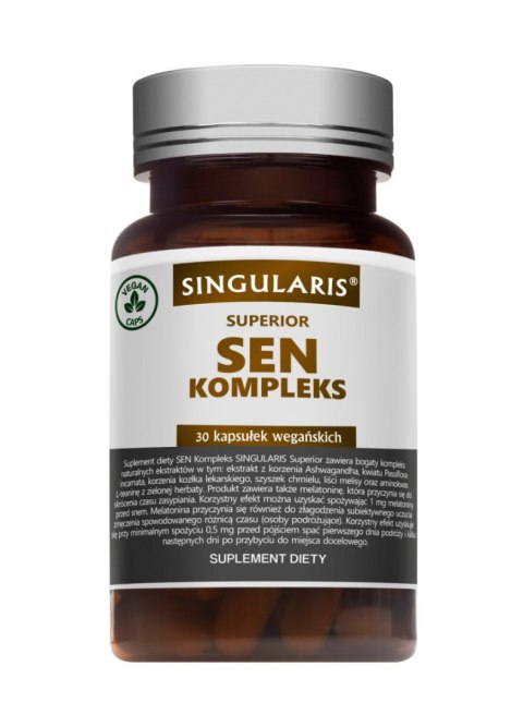 Singularis Sen Kompleks (ashwaganda, chmiel, l-teanina) 30 kapsułek