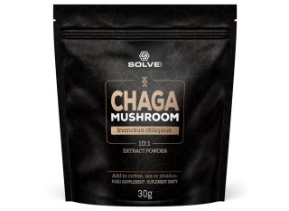 SolveLabs Chaga (Błyskoporek Podkorowy) 10:1 Mushroom Powder 30g