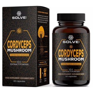 SolveLabs Cordyceps (Cordyceps sinensis) 10:1 Ekstrakt 60 kapsułek